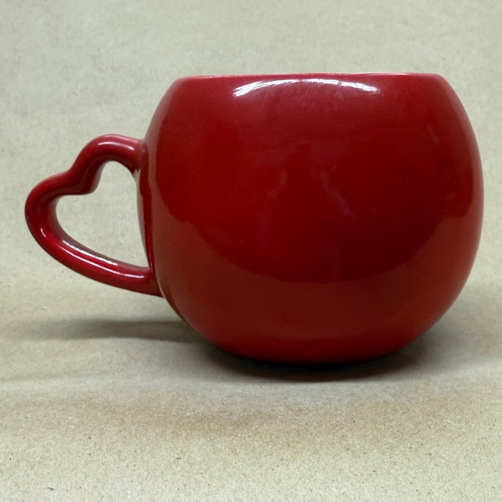 M&M Heart Handle Red Mug-2005
